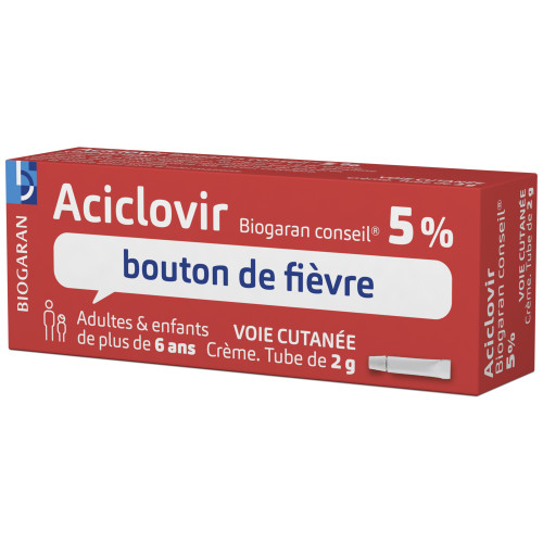 Zovirax crème prix