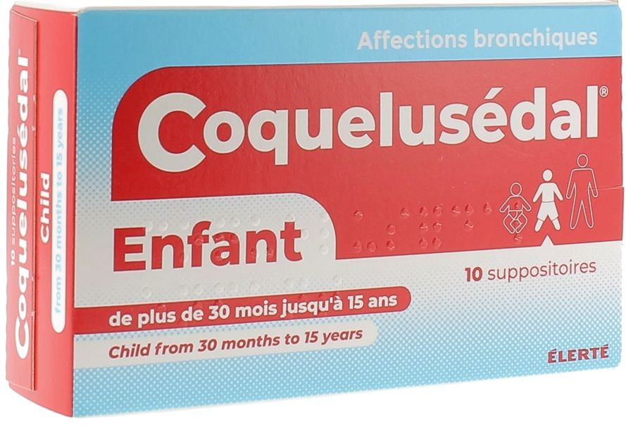 Coquelusedal Enfants Boite De 10 Suppositoires Medicament Des Affections Bronchiques