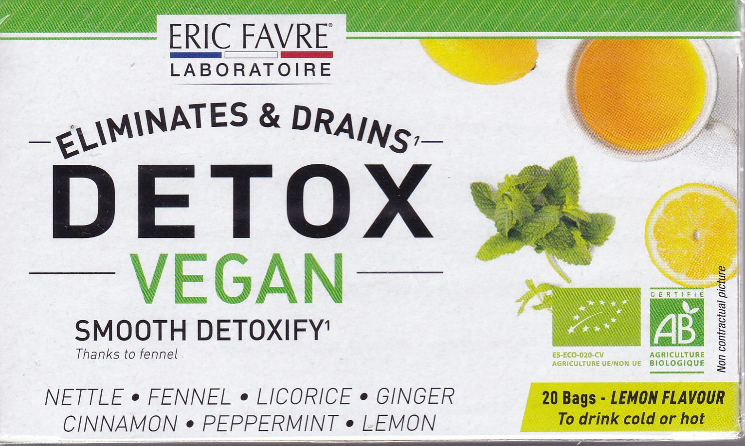 Eric Favre infusion Detox Vegan 20 sachets 30g