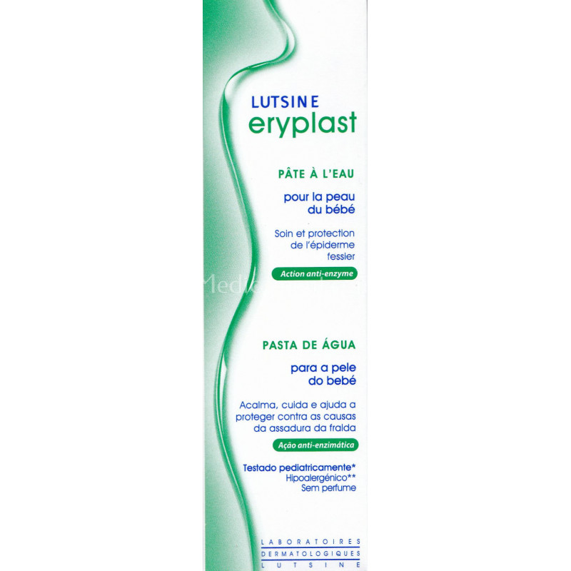 Pâte à l'eau à l'oxyde de zinc Eryplast contre l'érythème fessier - Eryplast