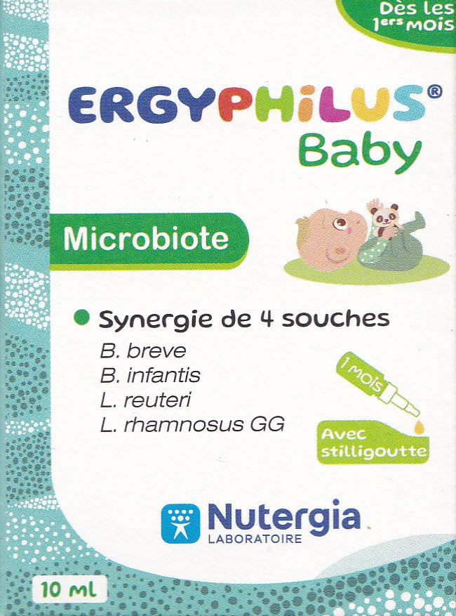 Nutergia Ergyphilus Baby : probiotique bébé - Flore intestinale