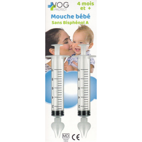Mouches Bébés en Seringue Nasale Bebe 2x10ml Vog Protect