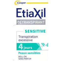Etiaxil Détranspirant Sensitive Aisselles Peaux sensibles Roll-on 15 ml