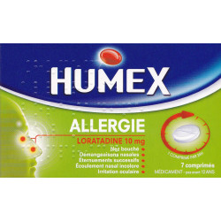 Humex Allergie Loratadine 10mg boite de 7