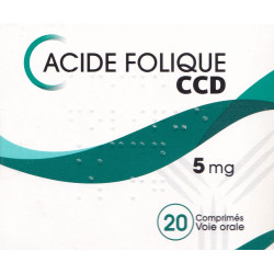 Acide Folique CCD 5 mg 20 Comprimés