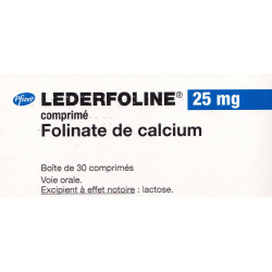 Lederfoline 25 mg 30 Comprimés