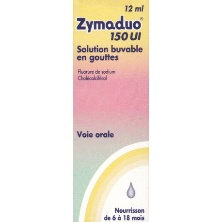 Zymaduo 150 UI Gouttes Fluor, Vitamine D