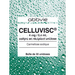 Celluvisc 4mg/0,4ml Collyre 30 Unidoses