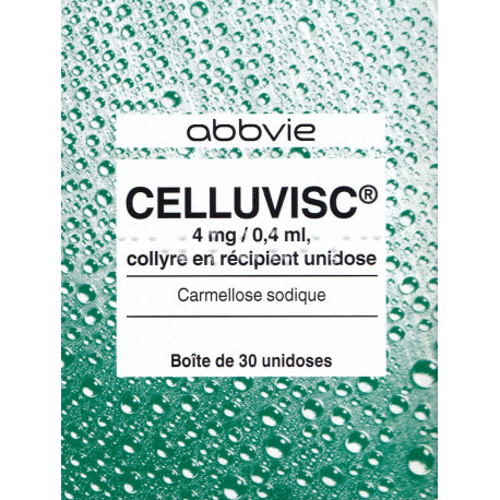 Celluvisc 4mg/0,4ml Collyre 30 Unidoses