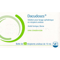 Dacudoses Lavage ophtalmique 24 Unidoses