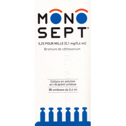 Monosept 0,1 mg/0,4 ml Collyre 30 Unidoses