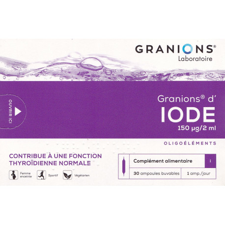 Granion d'Iode 150 μg 30 Ampoules