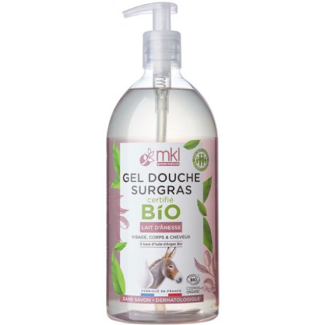 Gel douche Surgras Lait d'anesse BIO MKL 1 litre