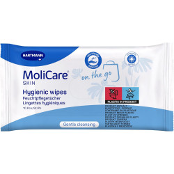 Lingettes intimes Molicare Skin x10