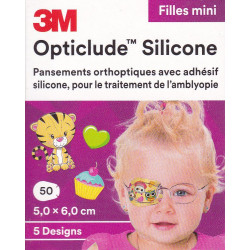 Opticlude Silicone Girl mini 50 Pansements orthoptiques