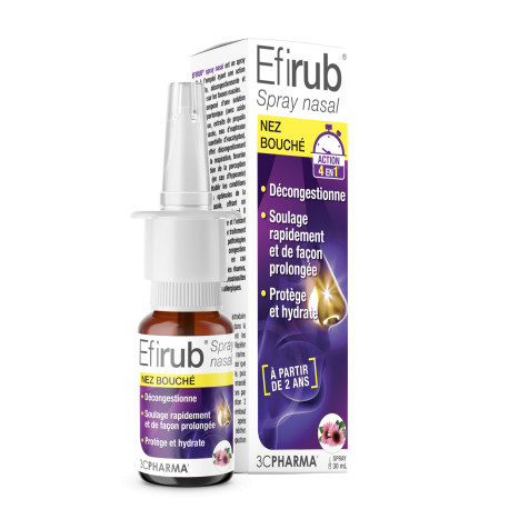 Efirub Spray nasal Nez bouché Les 3 Chênes