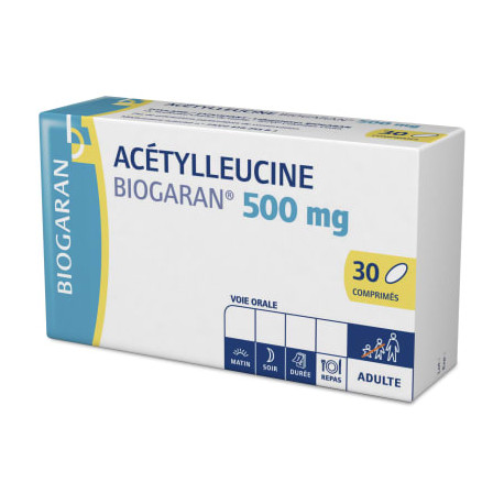 Acétylleucine 500 ml 30 Comprimés Biogaran