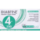 Diabfine 100 Aiguilles à stylos à insuline 4 mm