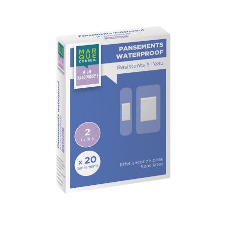 Pansements waterproof x20 Marque Conseil