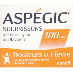 ASPEGIC Nourrisson 100 mg 20 Sachets