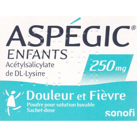 ASPEGIC Enfants 250 mg 20 Sachets