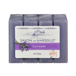 Savon de Marseille La Cigale 4x100g lavande