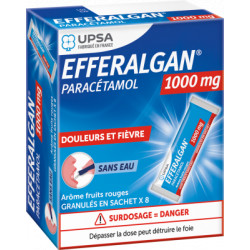 Efferalgan 1000 mg Granulés en sachet Fruits rouges