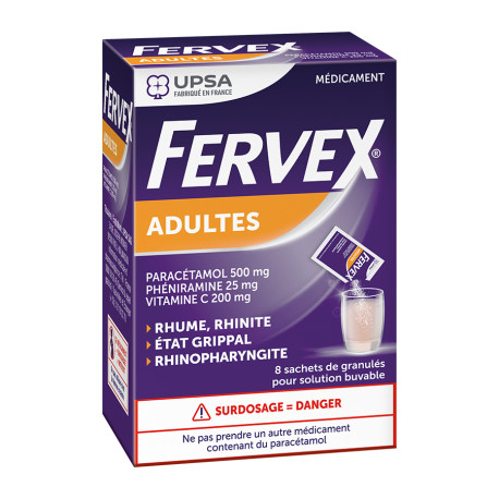 FERVEX Adultes Etat grippal 8 Sachets