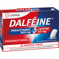 Dalféine Paracétamol 500mg / Caféine 65mg Upsa