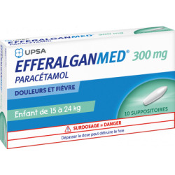 EfferalganMed 300 mg Suppositoire Enfant de 15 à 24 kg