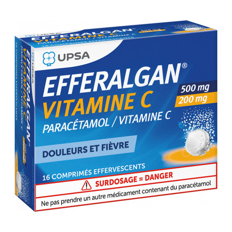 Efferalgan Vitamine C UPSA 16 Comprimes effervescents