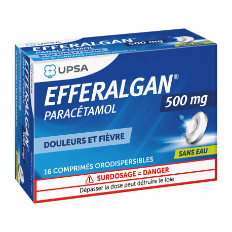 Efferalgan 500 mg 16 comprimés orodispersibles