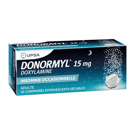 DONORMYL 15 mg 10 Comprimés effervescents