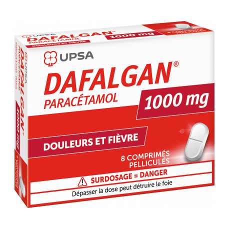 Dafalgan 1G 8 comprimes pelliculés