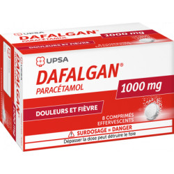 Dafalgan 1g comprimés effervescents boite de 8