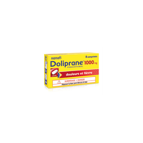 Doliprane 1000 mg 8 comprimes