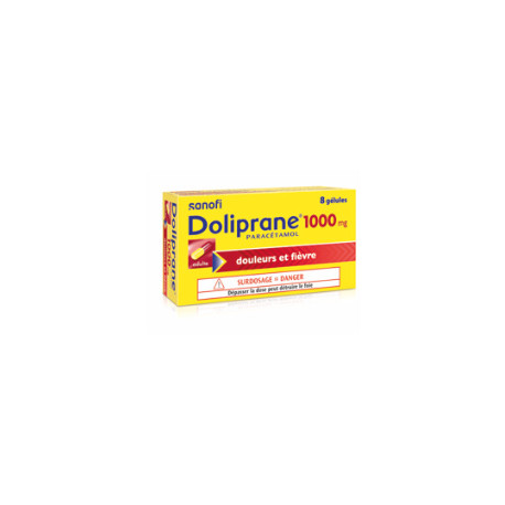 Doliprane 1000 mg 8 gelules