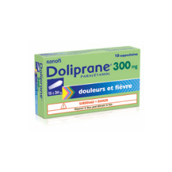 Doliprane 300 mg 10 suppositoires