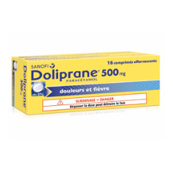 Doliprane 500mg 16 comprimes effervescents