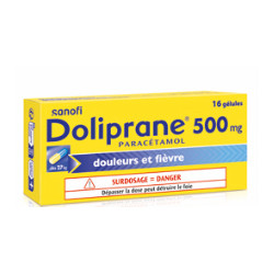 Doliprane 500mg 16 gelules