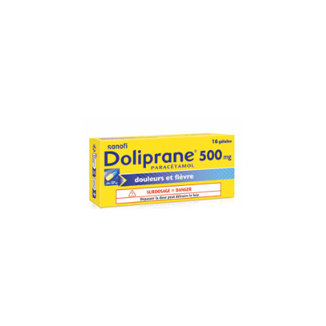 Doliprane 500mg 16 gelules