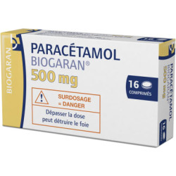 Paracétamol 500 mg 16 Comprimés Biogaran