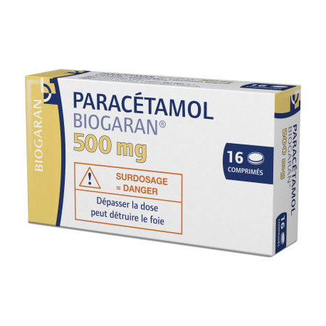 Paracétamol 500 mg 16 Comprimés Biogaran