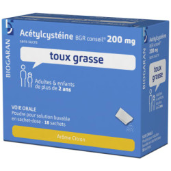 Acetylcysteine 200 mg 20 sachets Biogaran conseil