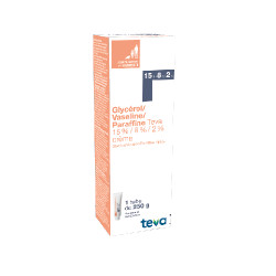 Glycérol / Vaseline / Paraffine Crème 250g Teva