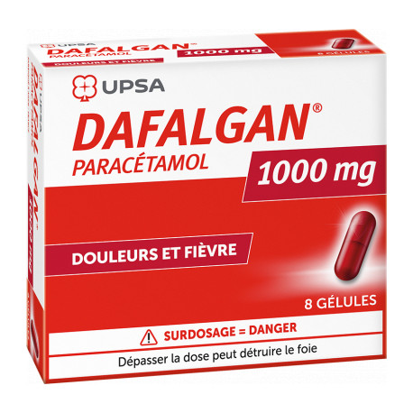 Dafalgan 1000 mg 8 Gélules