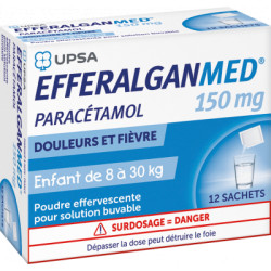 EfferalganMed 150 mg 12 Sachet de poudre effervescente pour solution buvable