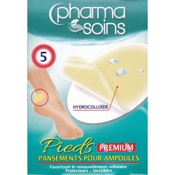 Pansements ampoules Pieds Premium x5 Pharmasoins