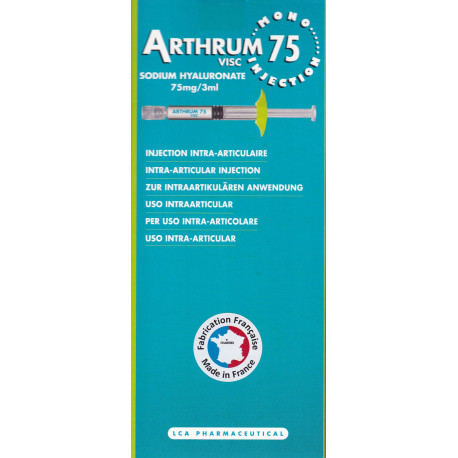 Arthrum Visc Mono 75 Injection Seringue pré-remplie LCA