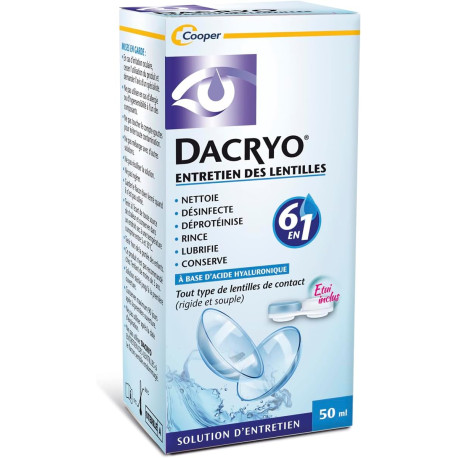 Dacryo entretien des lentilles 6 en 1 50 ml